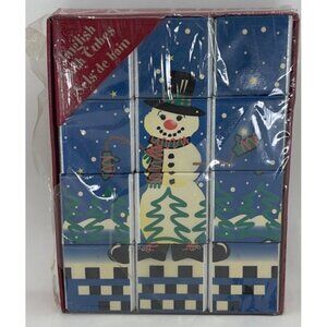 Vintage Christmas English Bath Cubes Bath Bombs Set of 12 - New in Box